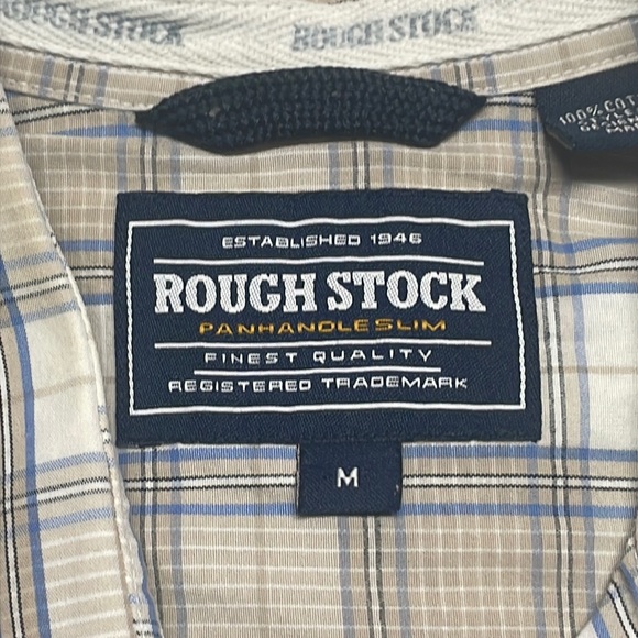 Rough Stock Panhandle Slim Pearl Snap Button Down - Picture 5 of 10